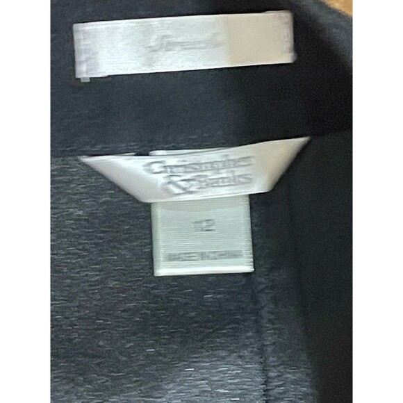 Christopher & Banks Black Midi Skirt Size 12 Mid Length - Picture 3 of 7